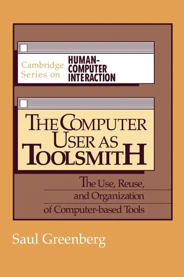 Cover of The Computer User as Toolsmith