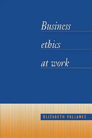 Cover of Business Ethics at Work