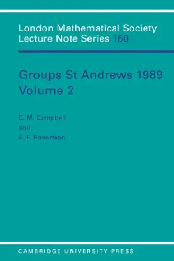 Cover of Groups St Andrews 1989