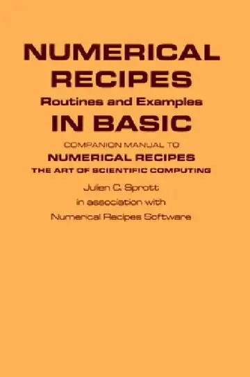 Cover of Numerical Recipes Routines and Examples in Basic (First Edition)