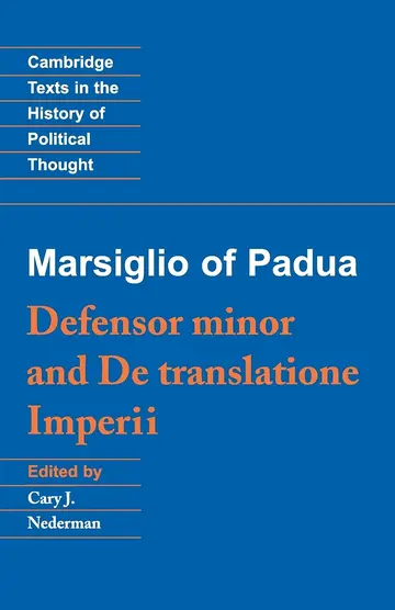 Cover of Marsiglio of Padua