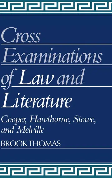 Cover of Cross Examination of Law and Literature
