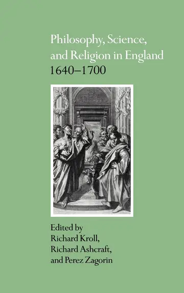 Cover of Philosophy, Science, and Religion in England 1640–1700
