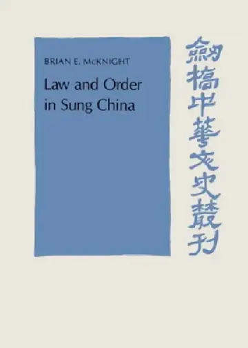 Cover of Law and Order in Sung China