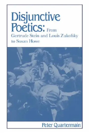 Cover of Disjunctive Poetics