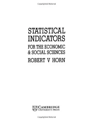 Cover of Statistical Indicators