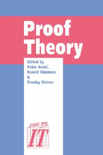 Cover of Proof Theory
