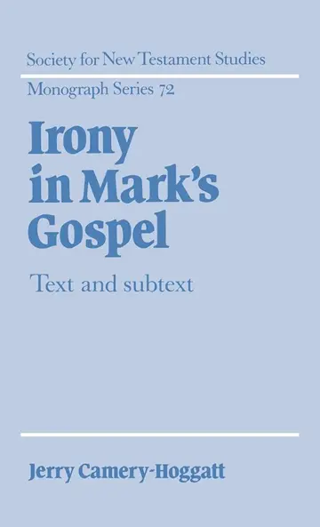 Cover of Irony in Mark's Gospel