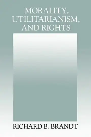 Cover of Morality, Utilitarianism, and Rights