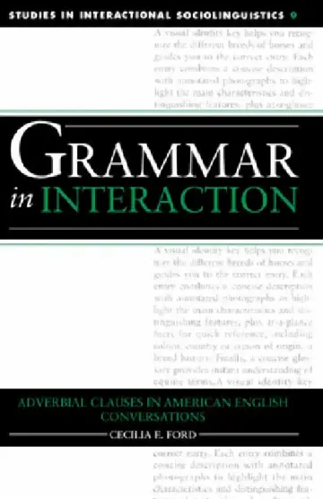 Cover of Grammar in Interaction