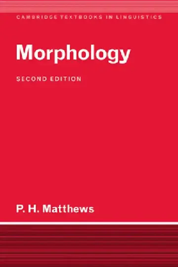 Cover of Morphology
