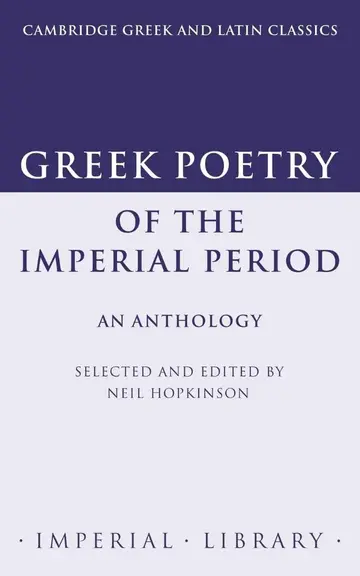 Cover of Greek Poetry of the Imperial Period