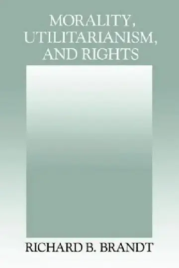 Cover of Morality, Utilitarianism, and Rights