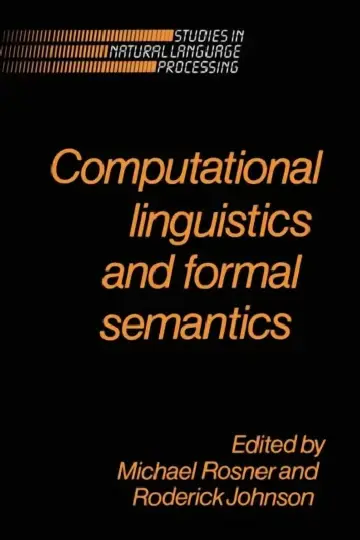 Cover of Computational Linguistics and Formal Semantics