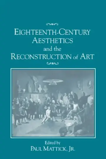 Cover of Eighteenth-Century Aesthetics and the Reconstruction of Art