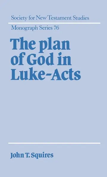 Cover of The Plan of God in Luke-Acts