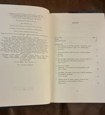 Cover of Property and Power in the Early Middle Ages