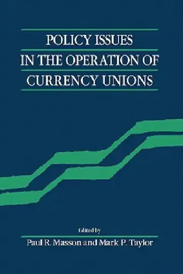 Cover of Policy Issues of Currency Unio