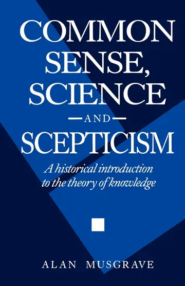 Cover of Common Sense, Science and Scepticism
