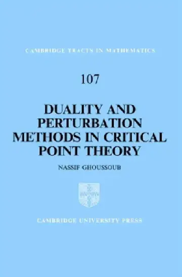 Cover of Duality and Perturbation Methods in Critical Point Theory
