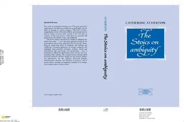 Cover of The Stoics on Ambiguity