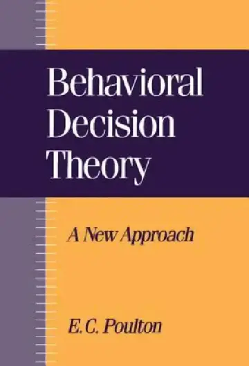 Cover of Behavioral Decision Theory