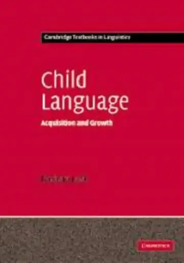 Cover of Child Language