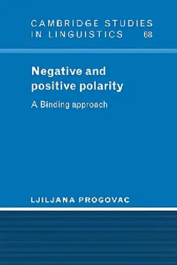 Cover of Negative and Positive Polarity