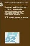 Cover of Research and Development in Expert Systems IX