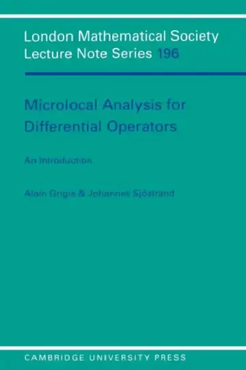 Cover of Microlocal Analysis for Differential Operators