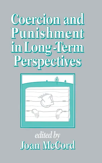 Cover of Coercion and Punishment in Long-Term Perspectives