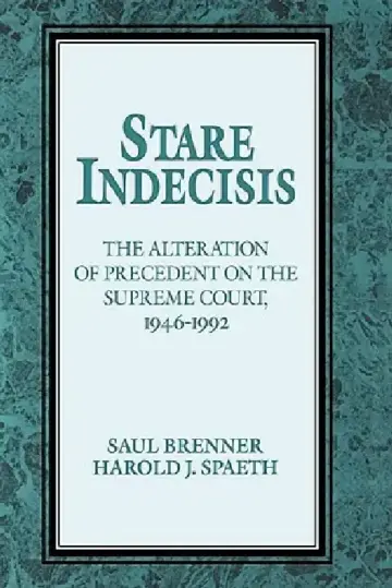 Cover of Stare Indecisis