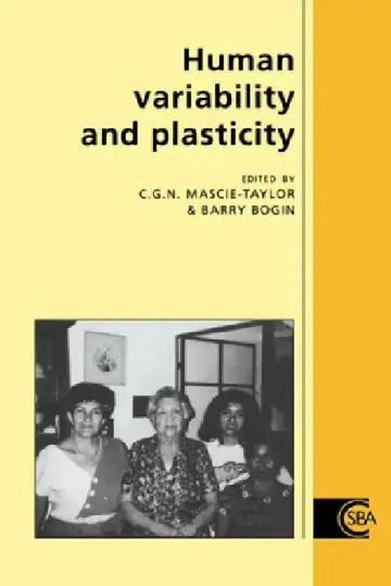 Cover of Human Variability and Plasticity