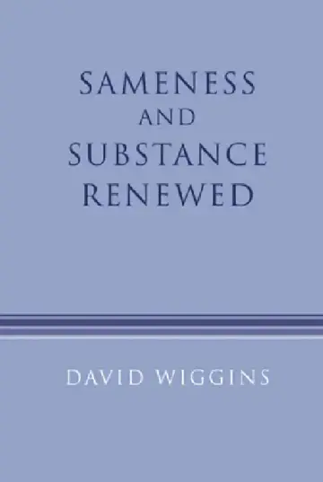 Cover of Sameness and Substance Renewed