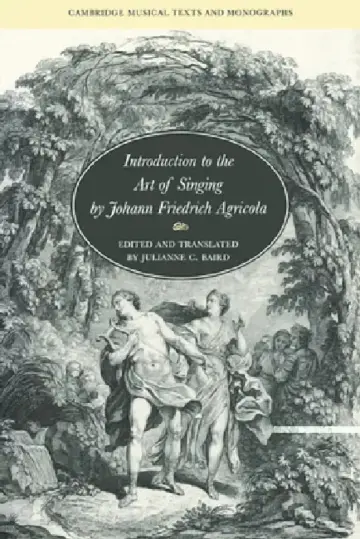 Cover of Introduction to the Art of Singing by Johann Friedrich Agricola
