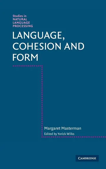 Cover of Language, Cohesion and Form