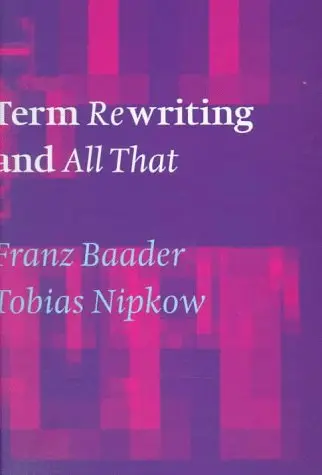 Cover of Term Rewriting and All That
