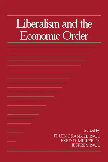 Cover of Liberalism and the Economic Order