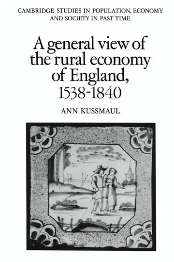 Cover of A General View of the Rural Economy of England, 1538–1840