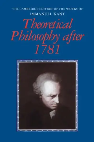 Cover of Theoretical Philosophy After 1781