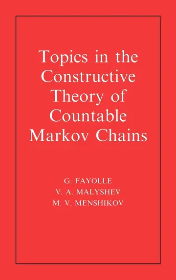 Cover of Topics in the Constructive Theory of Countable Markov Chains
