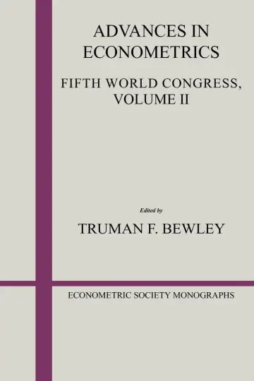 Cover of Advances in Econometrics