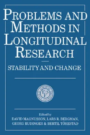 Cover of Problems and Methods in Longitudinal Research