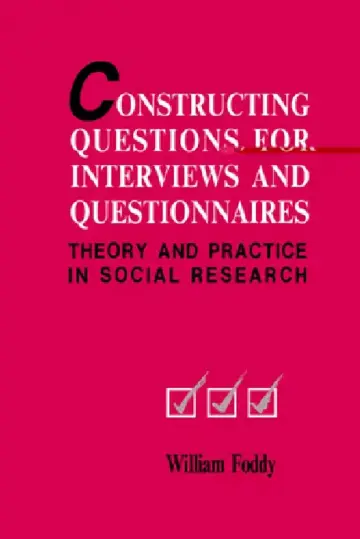 Cover of Constructing Questions for Interviews and Questionnaires