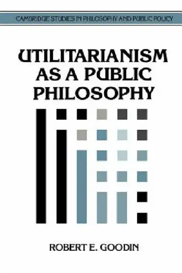 Cover of Utilitarianism as a Public Philosophy