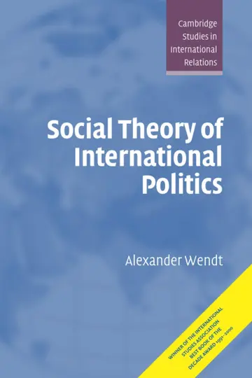 Cover of Social Theory of International Politics