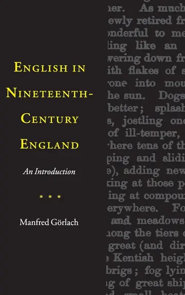 Cover of English in Nineteenth-Century England