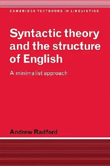 Cover of Syntactic Theory and the Structure of English