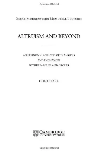 Cover of Altruism and Beyond