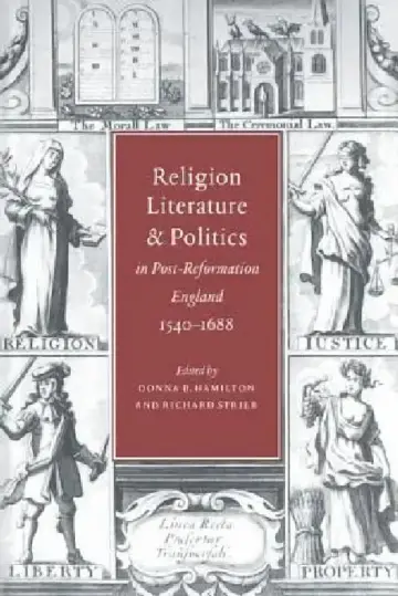 Cover of Religion, Literature, and Politics in Post-Reformation England, 1540 1688